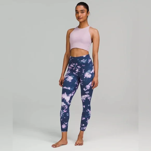 Lululemon Align High Rise 25” Leggings - blue/pink tie dye - Size 4 - Picture 2 of 8